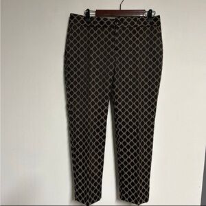 Banana Republic Mojave‎ Camden Pant Women’s 8P Geometric Pencil Pants Preppy